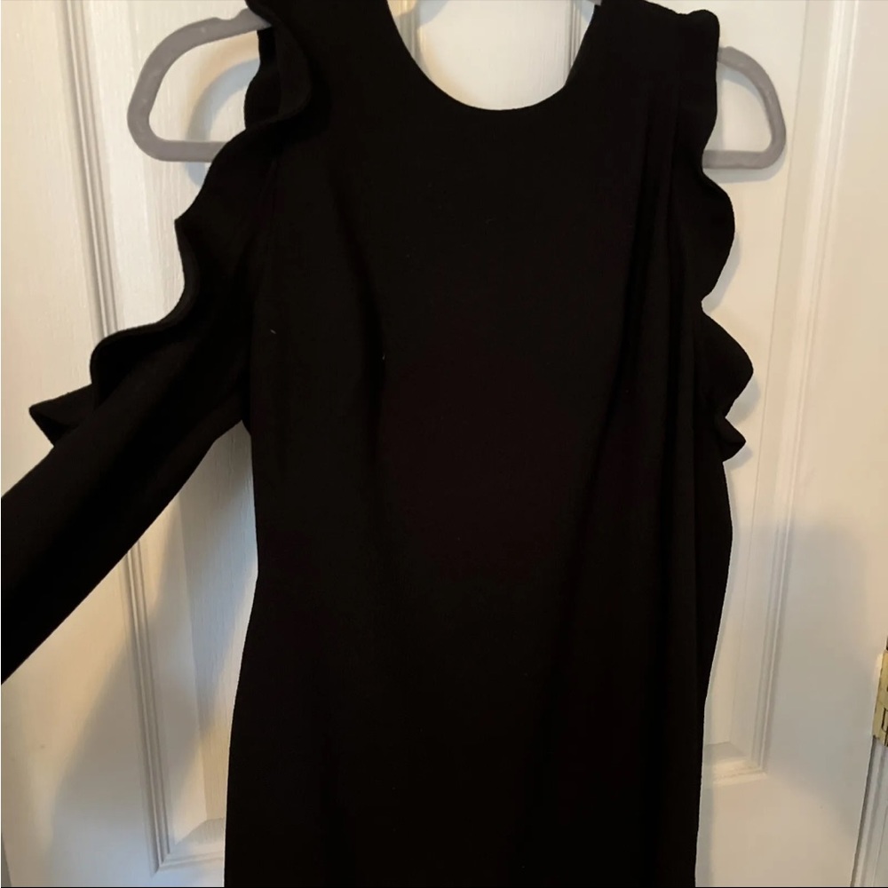 Black Halo Black Long Sleeve Dress